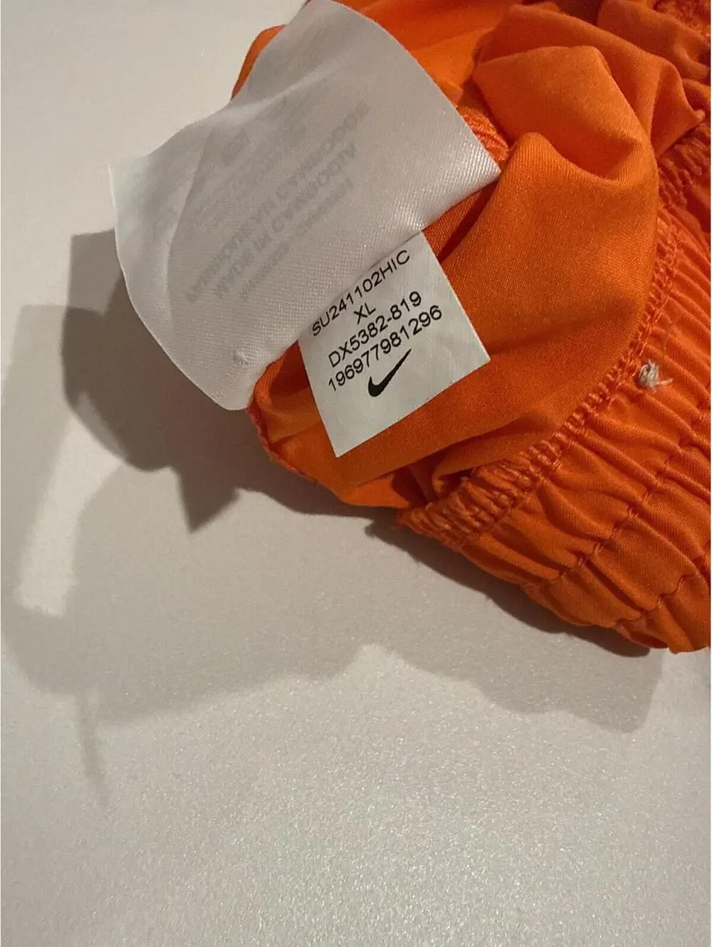 Nike Orange DRI-FIT Woven Shorts - Kids XL